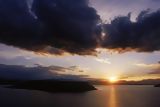 Coucher de soleil sur le Lac Umayo