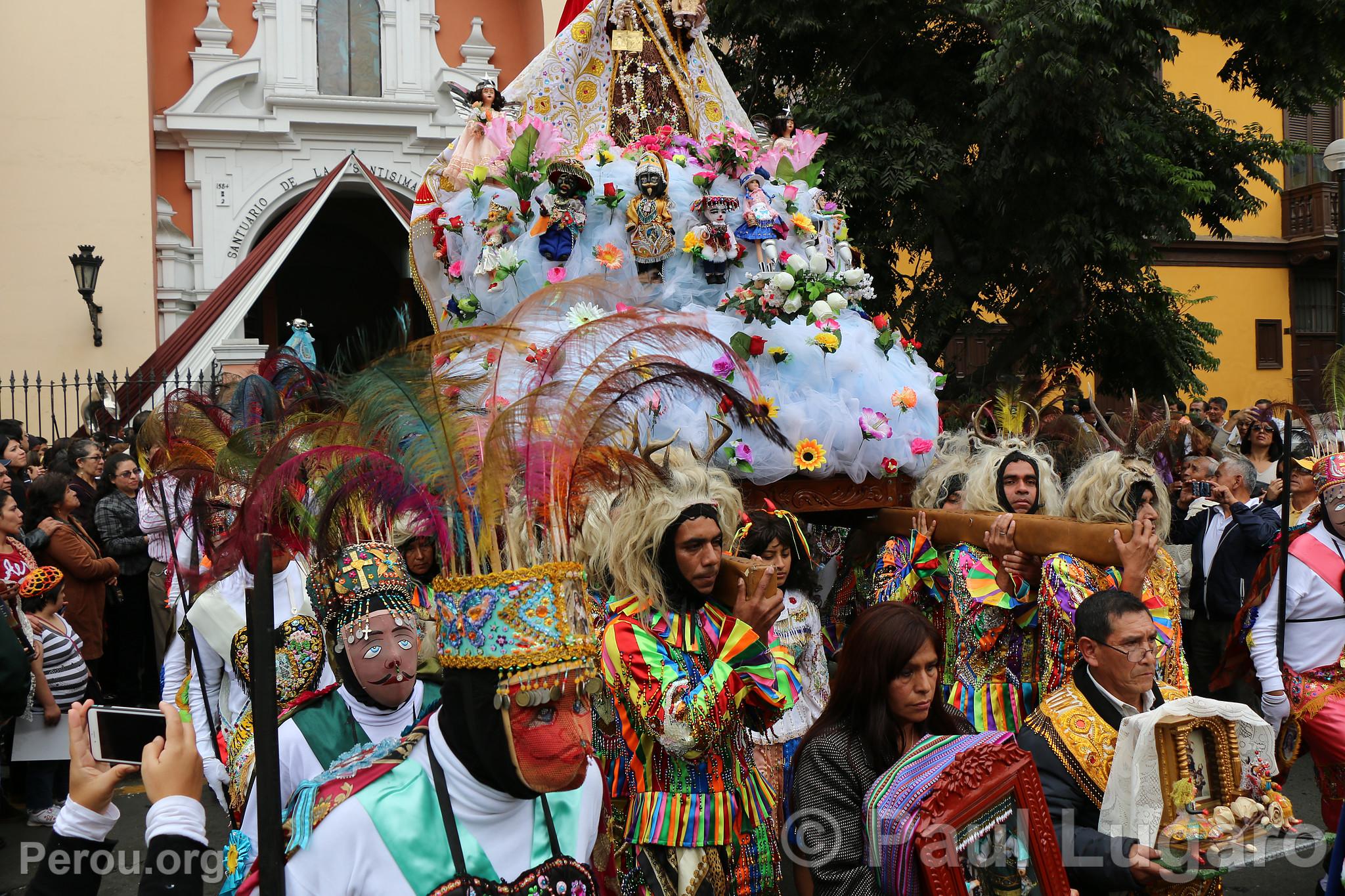 Procession de la Vierge de Carmen, Lima