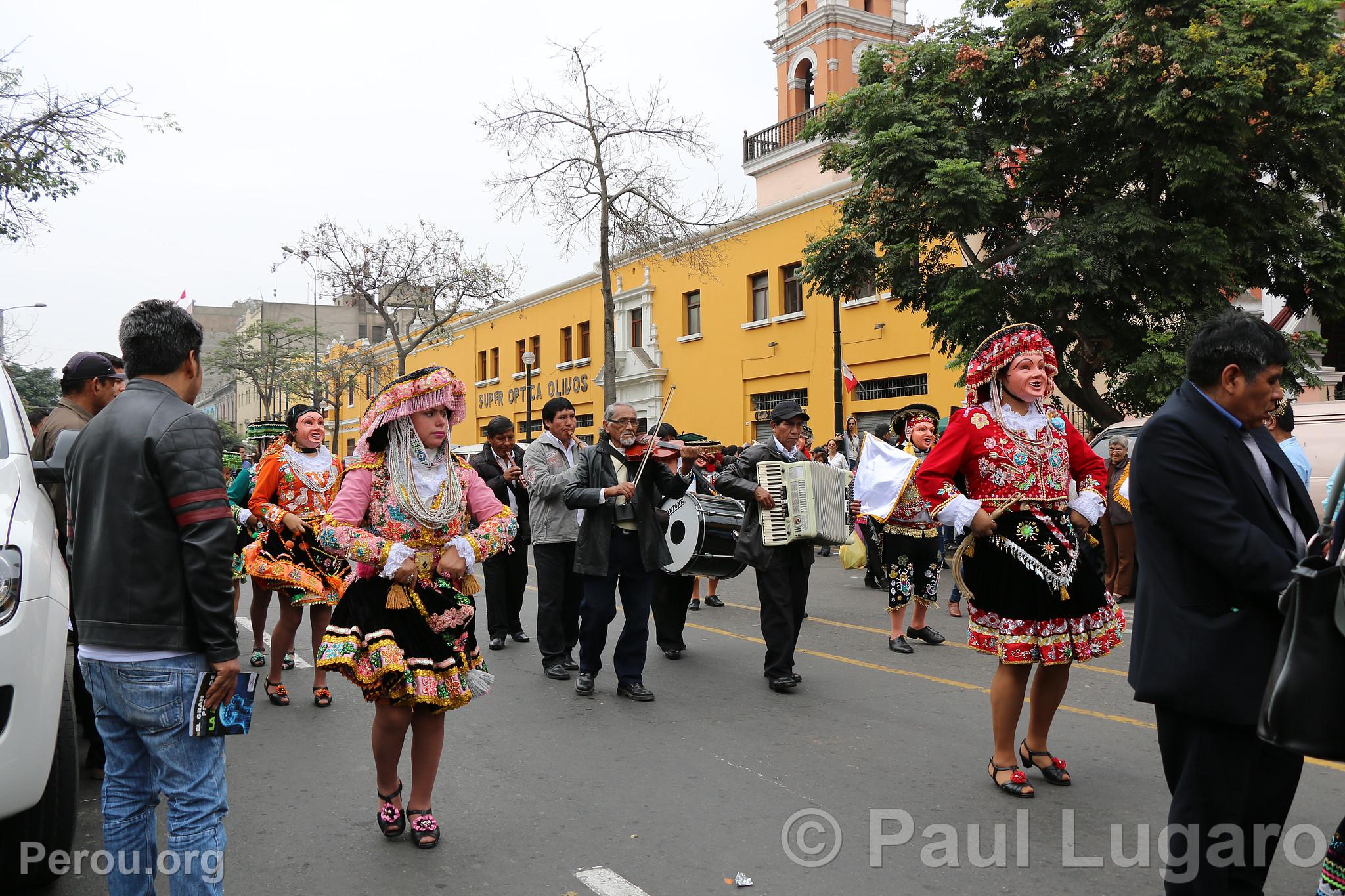 Procession de la Vierge de Carmen, Lima