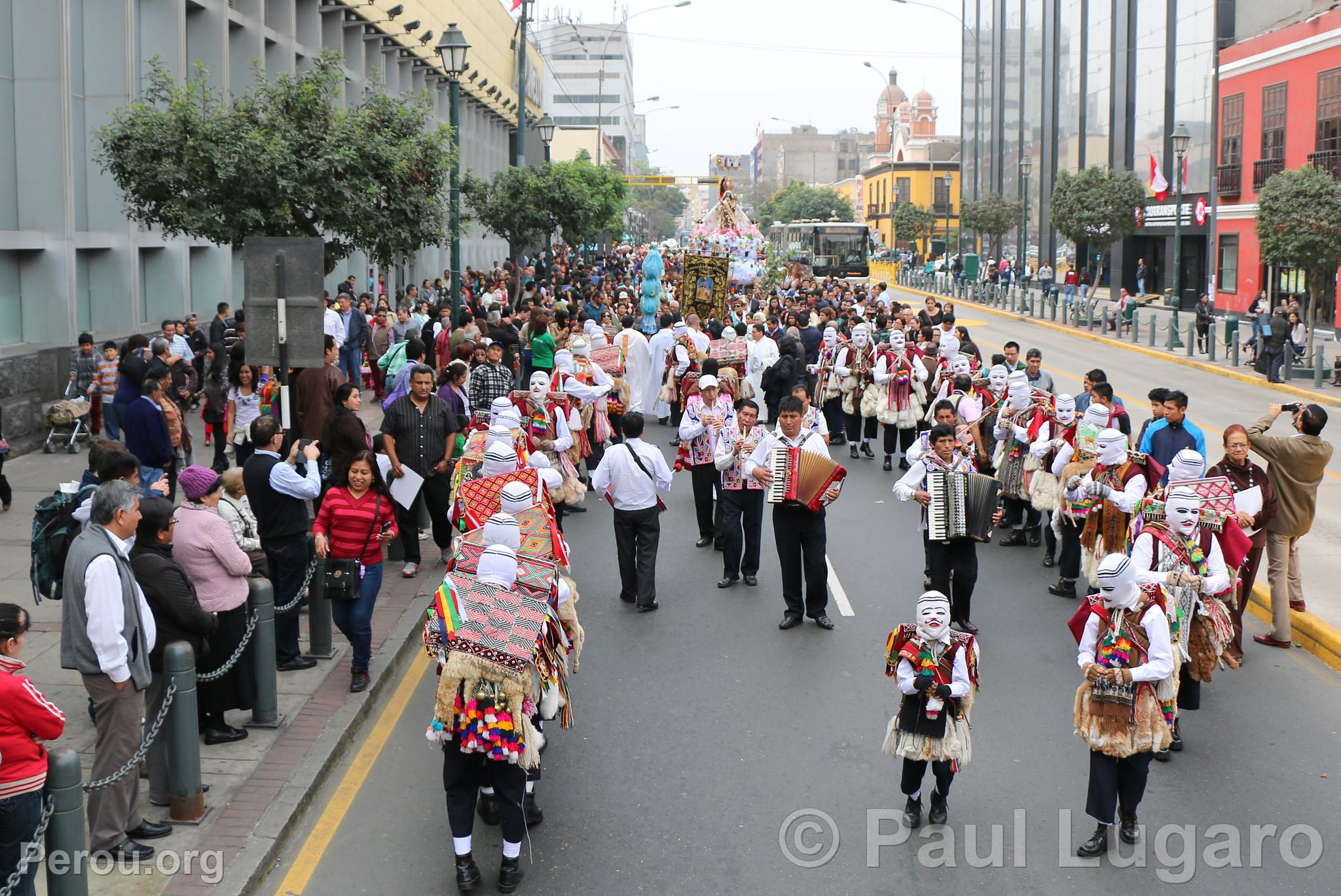 Procession de la Vierge de Carmen, Lima