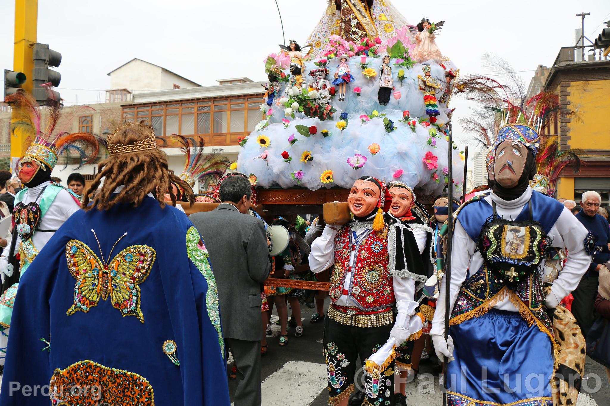 Procession de la Vierge de Carmen, Lima