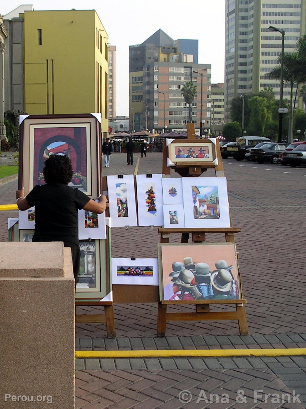 Peintures au Parc Kennedy, Lima