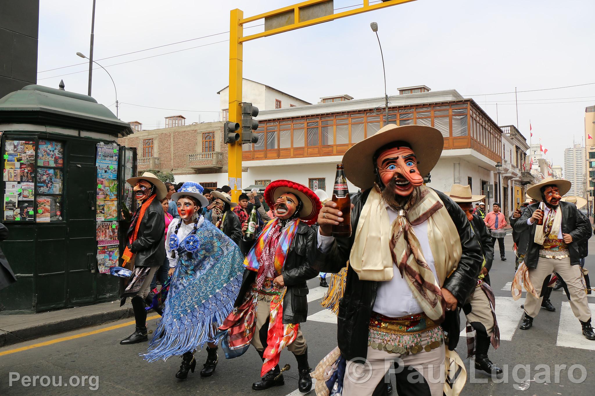 Procession de la Vierge de Carmen, Lima