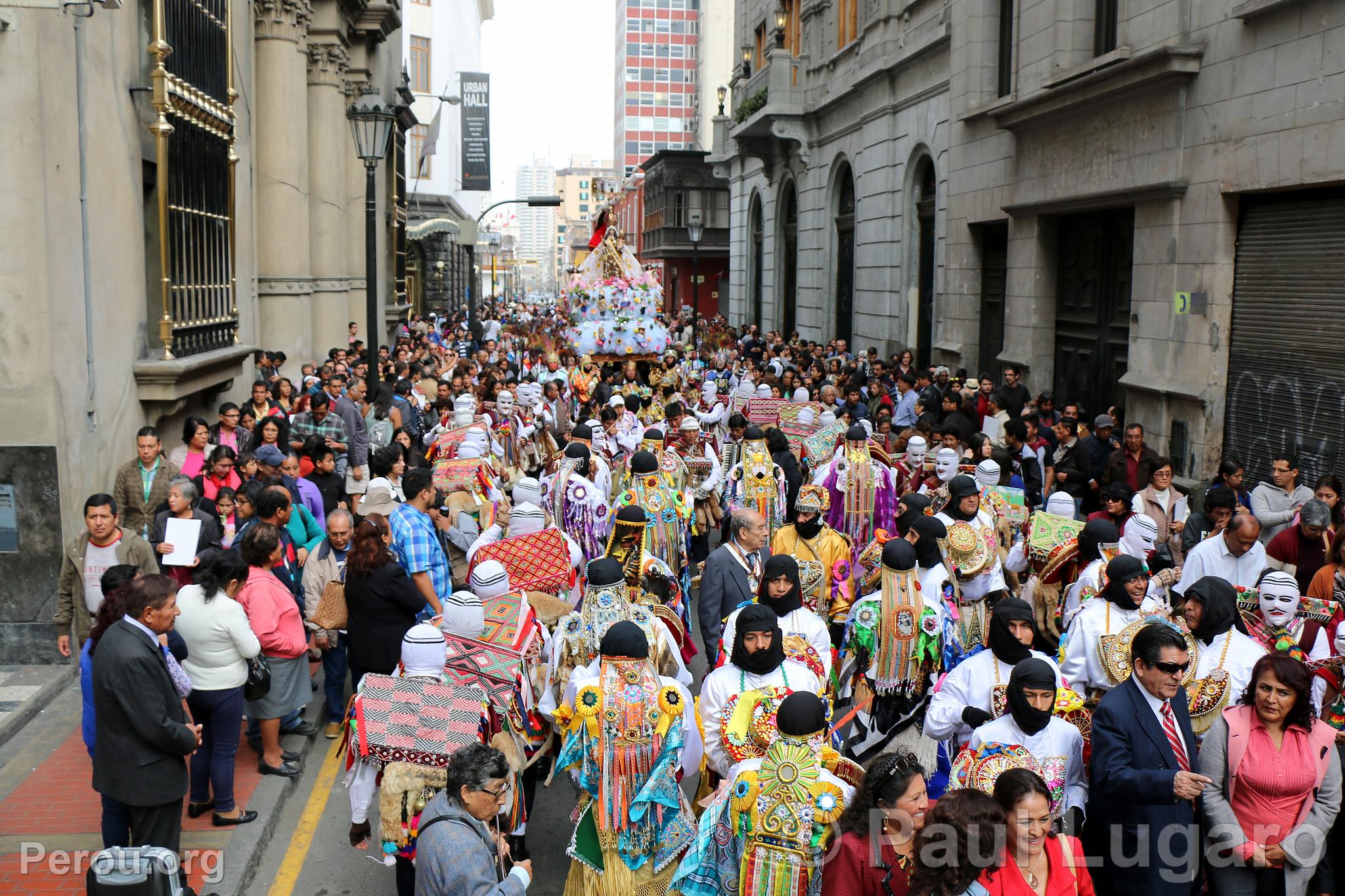 Procession de la Vierge de Carmen, Lima