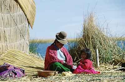 Ile flottante des Uros