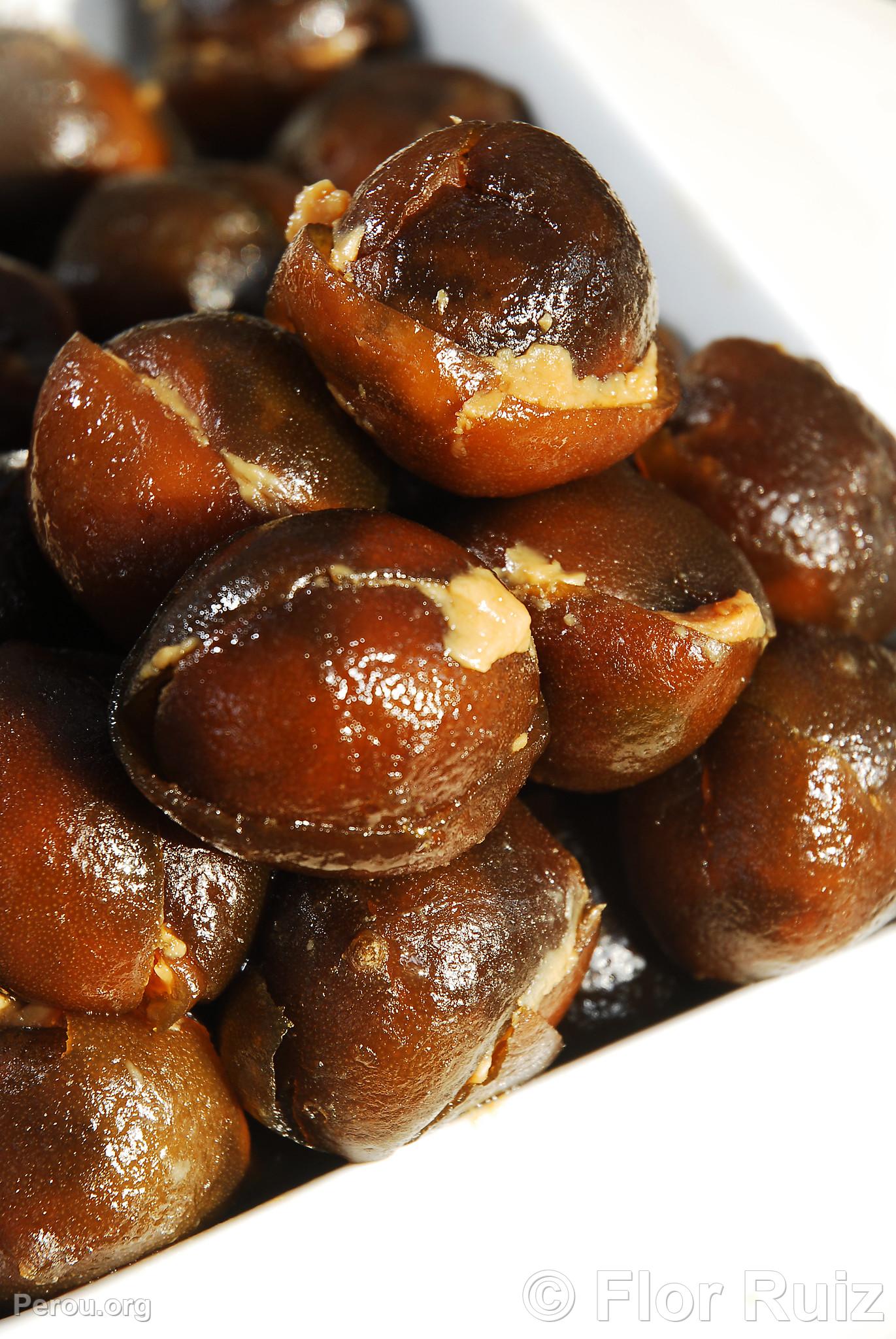 Citron farci au dulce de leche