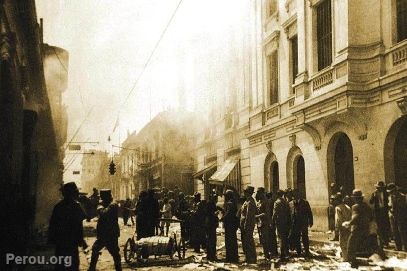 Incendie de la maison de Leguía, Lima