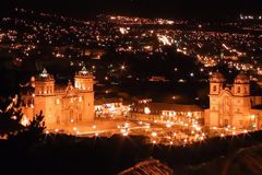 Ville de Cuzco de nuit