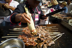 Préparation d'Anticuchos