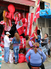 Vente de drapeaux, Lima