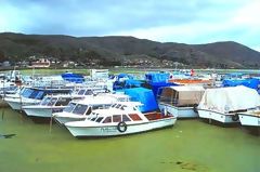 Bateau sur le lac, Puno